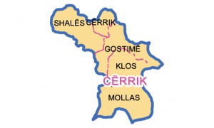 Harta e re territoriale e bashkisë Cërrik